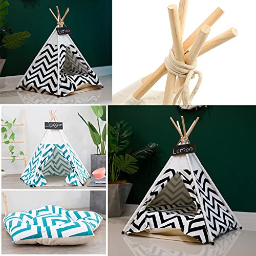 NMLC Tiendas de campaña para Perros, Tiendas de campaña para Mascotas, Camas Blandas para Gatos y Perros con Cojines Gruesos, Cuevas Interiores para Gatos, Casas para Perros,Pine Tree