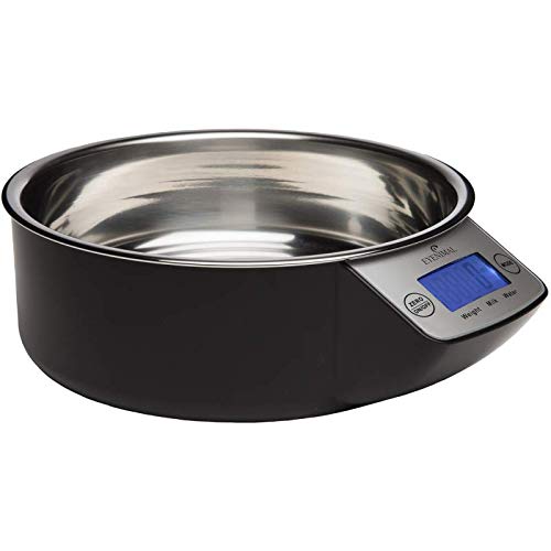 NUM'AXES 230395 Comedero Eyenimal con Bascula Electrónica Negro - 1 l