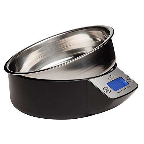 NUM'AXES 230395 Comedero Eyenimal con Bascula Electrónica Negro - 1 l