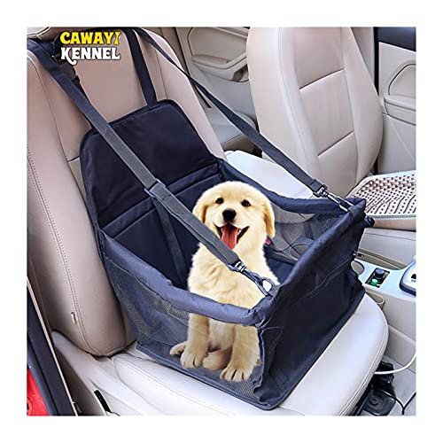 OMYLFQ Asientos de automóviles para Perros, Cubierta de Asiento para Perros de Viaje Cubierta Plegable Hamaca Pet Pet Bolsa Llevar para Gatos Dogs Transportin (Color : Pink, Size : 40x30x25cm)