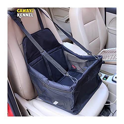 OMYLFQ Asientos de automóviles para Perros, Cubierta de Asiento para Perros de Viaje Cubierta Plegable Hamaca Pet Pet Bolsa Llevar para Gatos Dogs Transportin (Color : Pink, Size : 40x30x25cm)