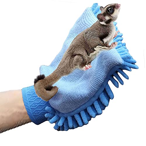 Oncpcare Azúcar Glider Manopla de unión Pequeño Animal Manejo Guante Rata Accesorios Erizo Suministros Almohadilla para Dormir, Color al Azar