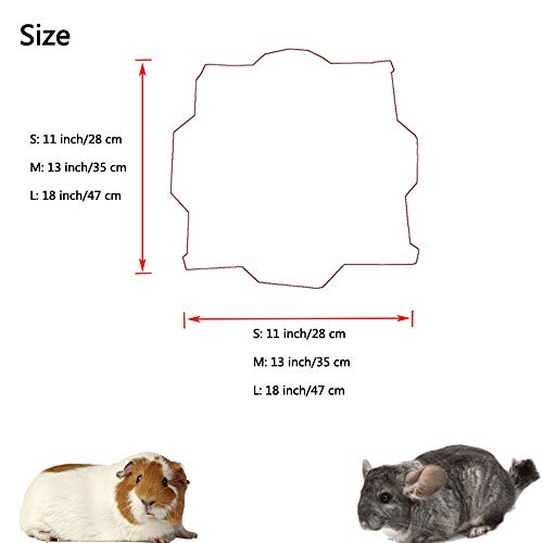 Oncpcare Hamaca Fina para Mascotas, Cama de Verano con azucarero, Cama de Chinchilla, Cama de Rata, Hamaca, Conejillo de Indias