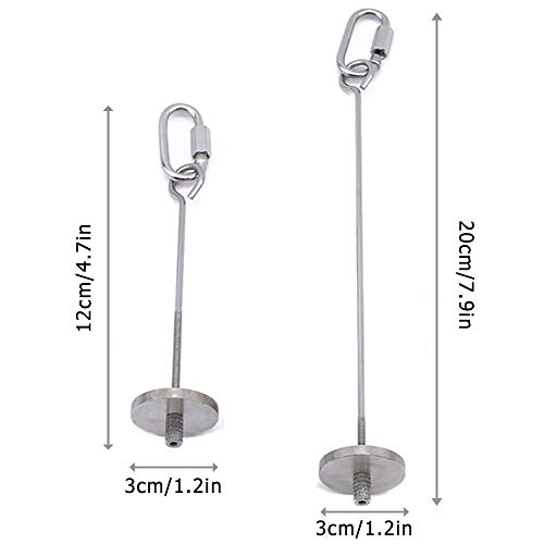 Pájaros para Verduras Comedero, 2 Piezas Pincho Loro, Titular Fruta Pájaro, Juguete Comedero para Pájaros, para Accesorios Jaula Pájaros Herramienta Frutas y Verduras para Loros (Acero Inoxidable)