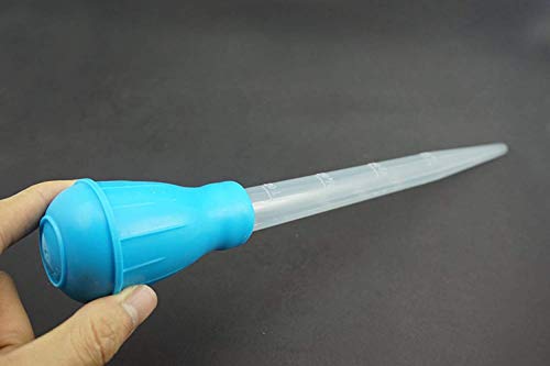 Pavo Baster, nailon con bombilla de silicona, pipetas cuentagotas de 30 ml, para acuarios marinos de coral y pecera, pipete, pipeta, alimentador de coral, para cocinar y asar resistente al calor