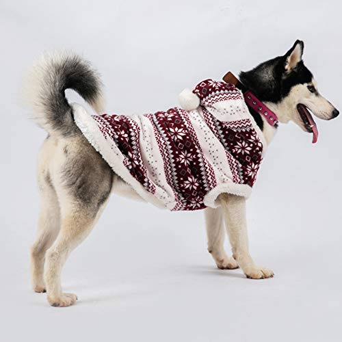 perros Ropa perros abrigo mascotas ropa Abrigo de perro grande Chaqueta de invierno cálido Ropa de perro grande Ropa de Navidad para mascotas Traje Corgi Husky Labrador Golden Retriever Disfraces