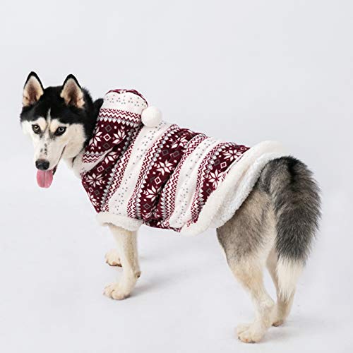 perros Ropa perros abrigo mascotas ropa Abrigo de perro grande Chaqueta de invierno cálido Ropa de perro grande Ropa de Navidad para mascotas Traje Corgi Husky Labrador Golden Retriever Disfraces