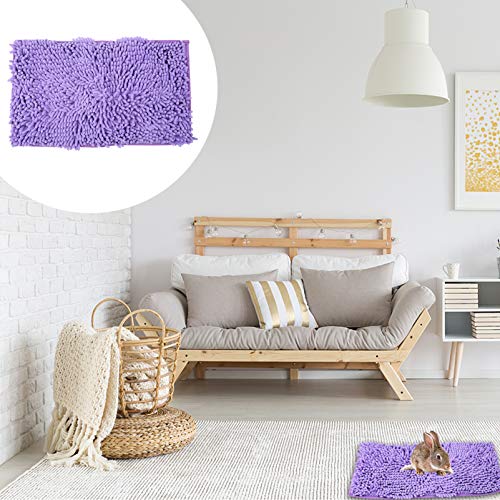 POPETPOP Alfombrilla para Mascotas Cojín de Chenilla Alfombrilla Suave Y Cálida para Conejo Chinchilla Alfombrilla para Dormir para Animales Pequeños