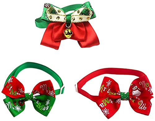QIXIAOCYB 3 UNIDS Pet BOWT Late Cambia Tienda Tienda Pet Pet Pet Bownot Collar Decoración de Mascotas para Perros domésticos Cat Dog Puppy Coatume