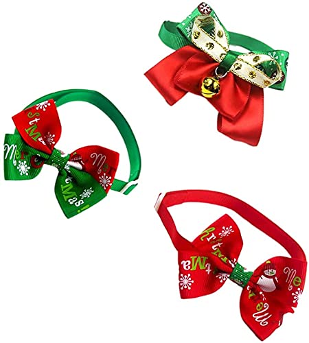 QIXIAOCYB 3 UNIDS Pet BOWT Late Cambia Tienda Tienda Pet Pet Pet Bownot Collar Decoración de Mascotas para Perros domésticos Cat Dog Puppy Coatume