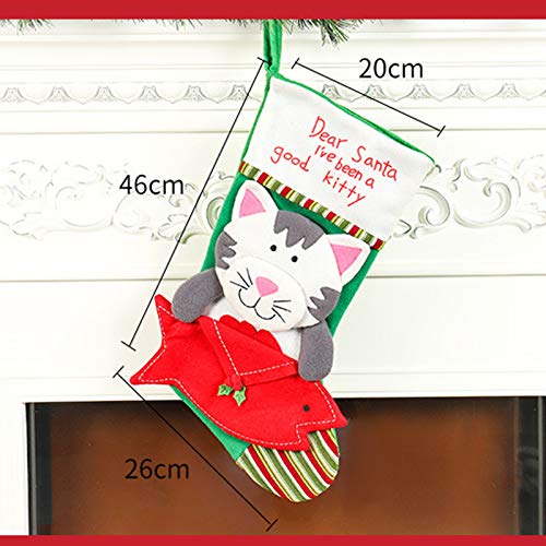 Regalos regalos del gato del perro Decoración de sobres for mascotas Calcetines de Navidad Inicio decoraciones de Navidad bolsa de gatos y perros Alimentos dulces Bolsas for niños - Bolsa de Navidad