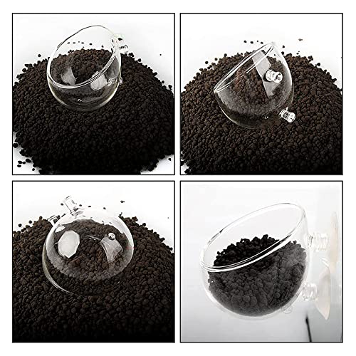 Riveryy Soporte para Plantas de Acuario,4 pcs Macetas de Hierbas de Agua,Maceta para Plantas de Acuario,Acuario Acuático,Macetas Acuáticas,para Suministros Acuario del Paisaje Mascotas