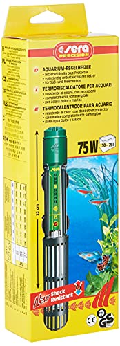 Sera 8715 Normalmente Calefactor 75 W (para 75 L) Calidad Calefactor con schockresistentem Cristal de Cuarzo, precisión de Circuito de Seguridad y de Seguridad Protector