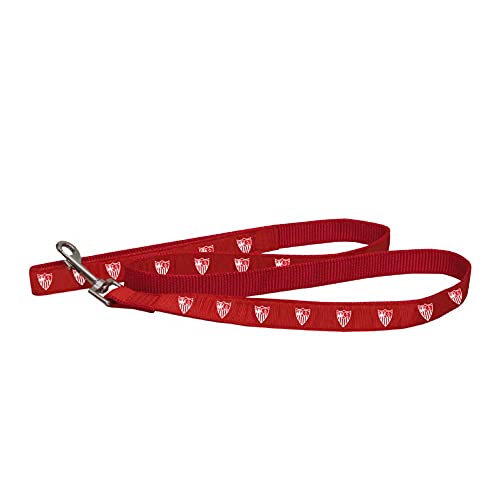 Sevilla, Correa para Perro Talla L Producto Oficial Sevilla Fútbol Club Poliéster Color Rojo (CyP Brands)