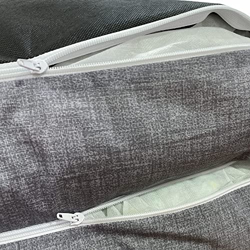 Sofa Cama para Perro Grande Estilo Lounge Perros Mascotas Grandes Copos Viscoelástica 3D, Impermeable, desenfundable 90 x 60 x 35 cm L - Gris