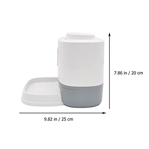STOBOK Comedero Automático para Mascotas Dispensador Automático de Alimentos para Perros Juego de Cuencos Dispensadores de Alimentos Contenedor Pedal Máquina de Alimentación para Perros