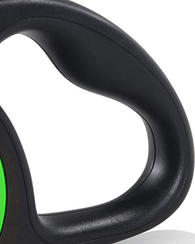 Taglory Correa Extensible Perro medianos y pequeño, Cuerda para Perros retractil, Nylon Fuerte Adecuado para Perros de hasta 20 kg, sin enredo y manija Antideslizante (5m (16ft), Verde)