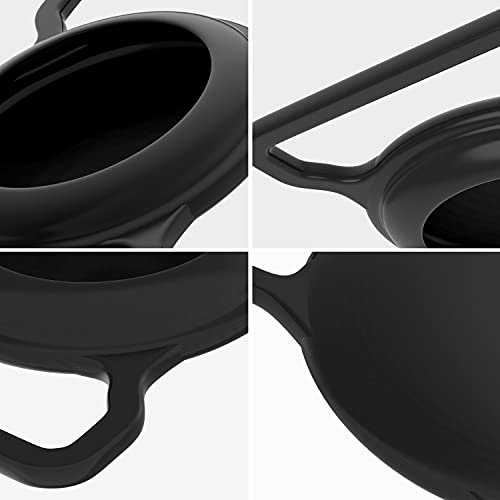 TOCYORIC Funda Protectora de Silicona para Apple Airtag, Accesorios Ajustables de Seguimiento GPS Antipérdida para Collar de Mascotas, 4 Unidades, Negro