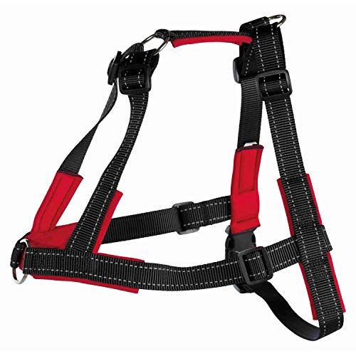 Trixie 204101 Arnés Confort New Premium, 60-90 cm / 25 mm, Negro, L