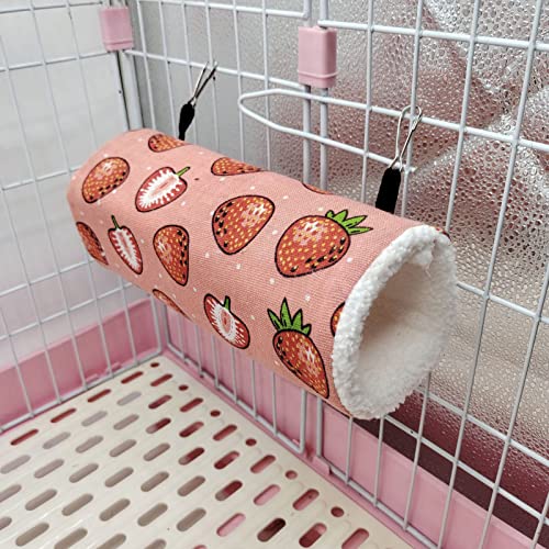 Túneles de hámster para animales pequeños, juguetes de conejillo de indias túnel de juego duradero de felpa Hideaway Pet Crinkle Tunnel (Cat, S)