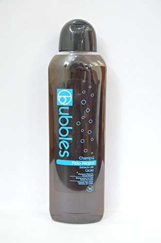 Unbekannt Bubbles® Champú para perros Pelo Negro con extracto de cacao para pelo oscuro (volumen), botella de 1 litro
