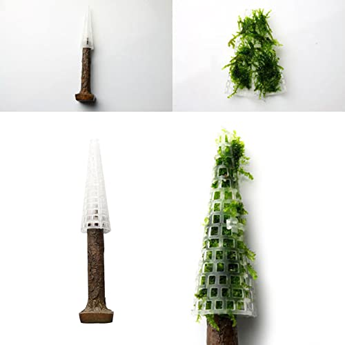 Unsoenihems59 Aquarium Moss Decoration Fish Tank Plants Holder Creación de Sus Propios árboles Mini árboles Paisaje Cultivar Plantas acuáticas Aquarium Moss Holder