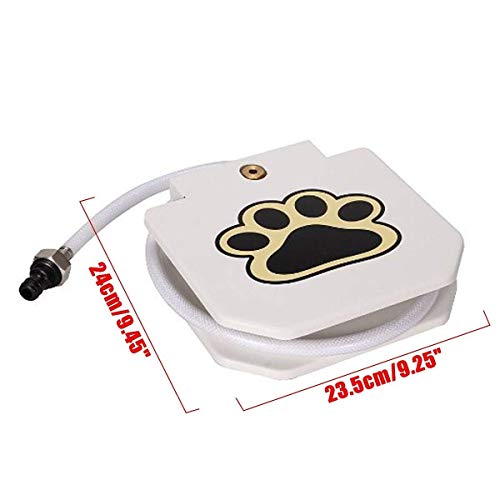 Xihouxian Alimentador De Agua For Perros Alimentadores Automáticos Al Aire Libre Automático Mascotas Activadas Agua Potable Botella De Agua Manguera Manguera Paso Spray Pedal C40