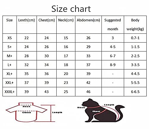 ZHIHAN Sphinx Gato Ropa Camiseta a Rayas en Blanco y Negro Chaleco Fino, Camiseta, XXL +