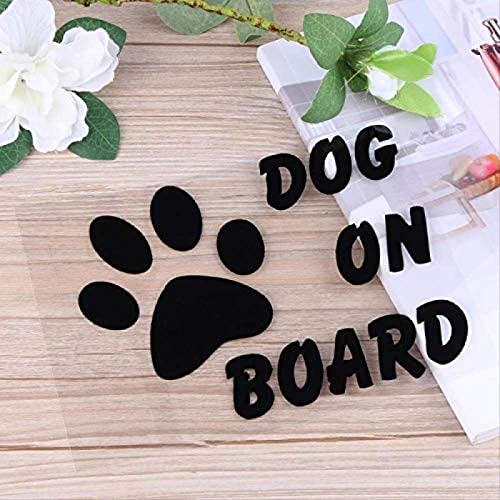 ZLFC - Pegatinas reflectantes para coche, diseño de perro y mascota