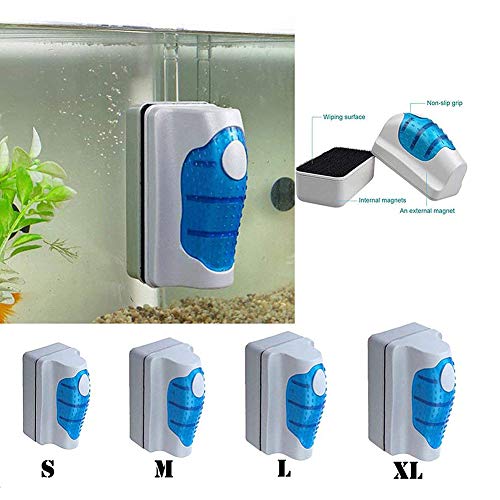 ZUOLUO Limpia Cristales Magnetico Acuarios Accesorios Grava Limpiador Acuario Kit de Limpieza de pecera Accesorios de pecera Tropical m